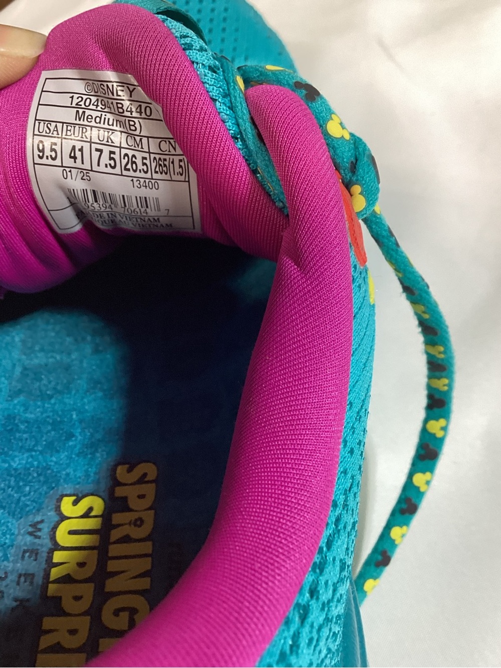 Brooks Ghost Max 2 run Disney SS Women's Teal Running Shoes - Picture 10 of 10